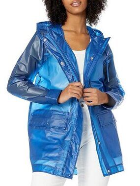 Levi's Translucent Rain Jacket Coat Waterproof Clear Eclectic Utility Raincoat